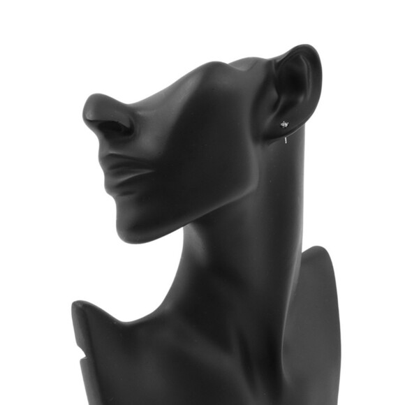 TIFFANY Silver Diamond Earrings - Picture 4 of 8